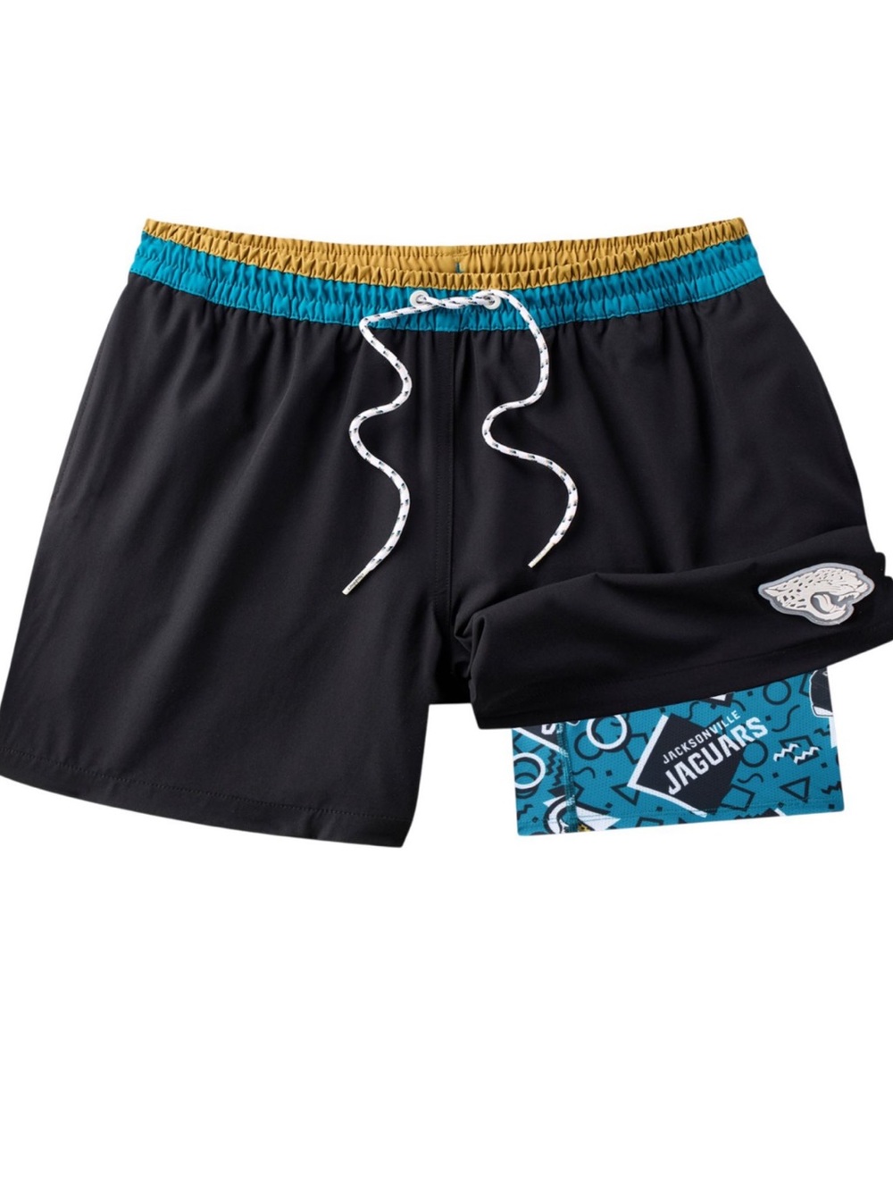 New chubbies Jacksonville‎ Jaguars Lined Swim Trunks Shorts 5.5”